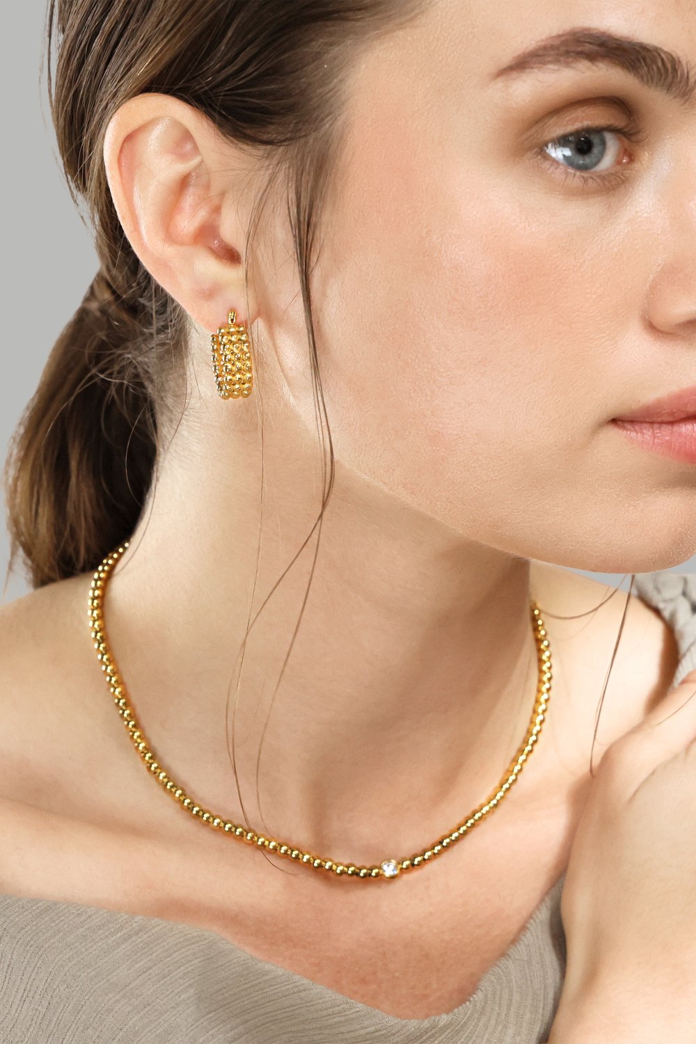 Ohrringe Sfera – 18k Vergoldet