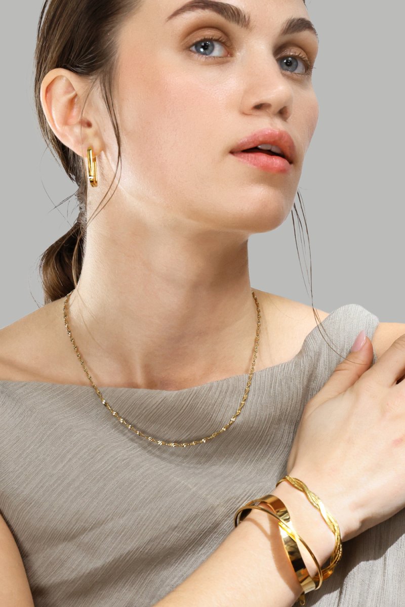 Armband Twist Cuff - 18k Vergoldet