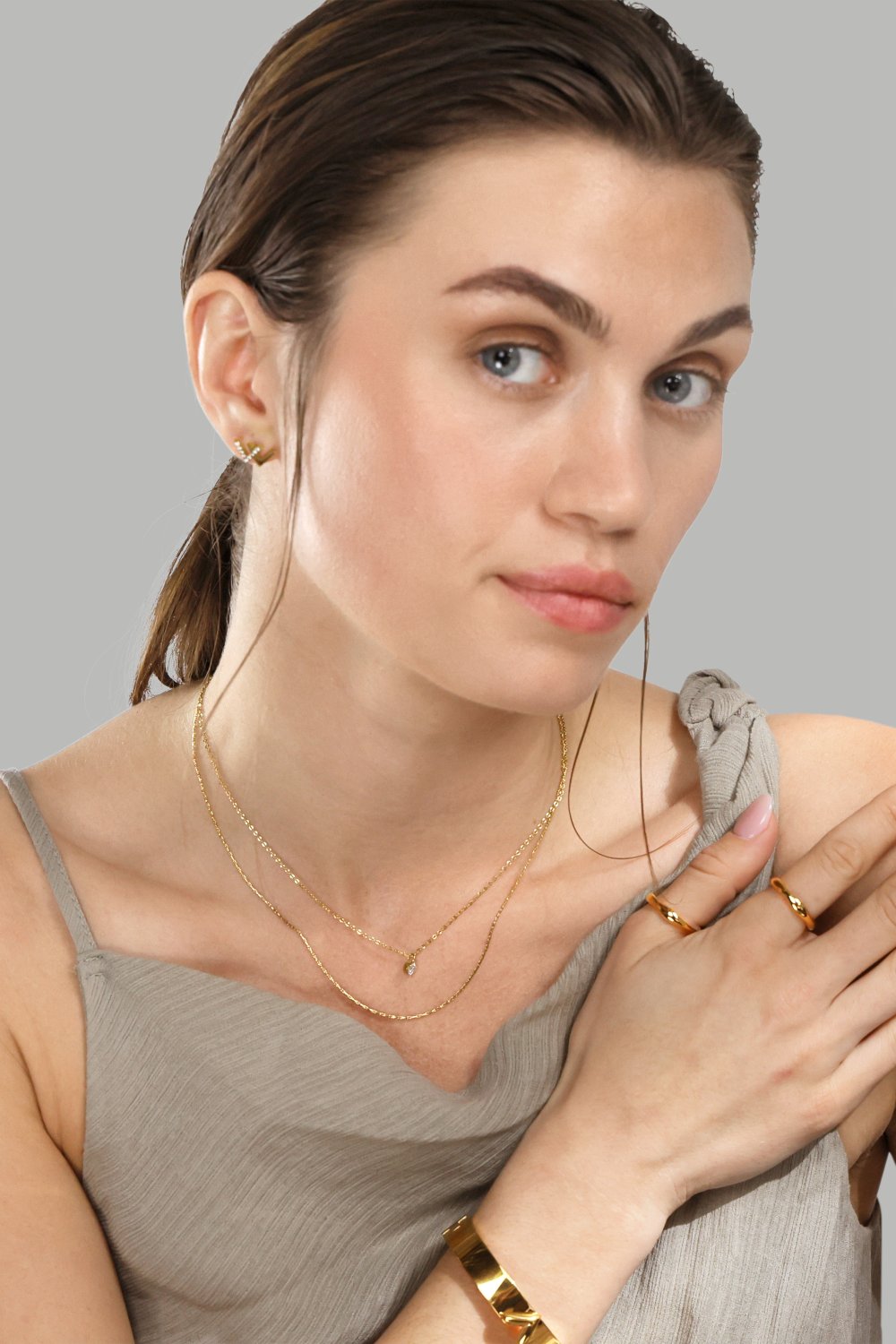 Armband V-Lock - 18k Vergoldet