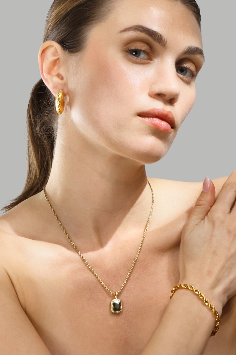 Halskette Black Luxe - 18k Vergoldet