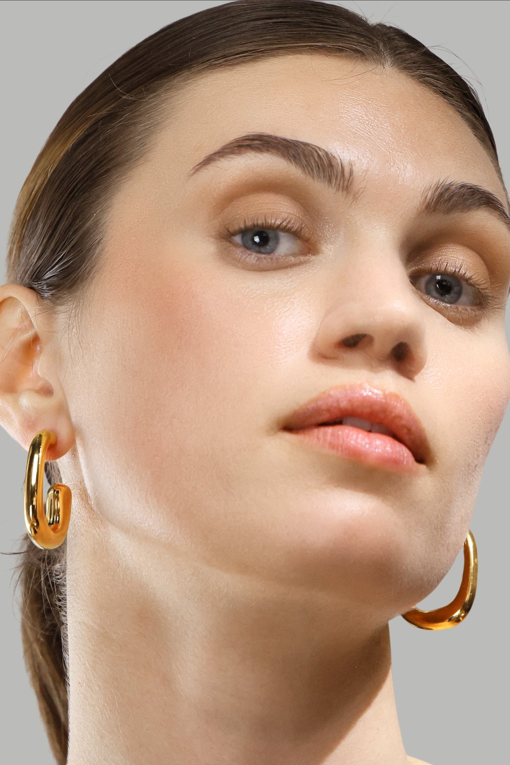 Ohrring Elegant Curve - 18k Vergoldet