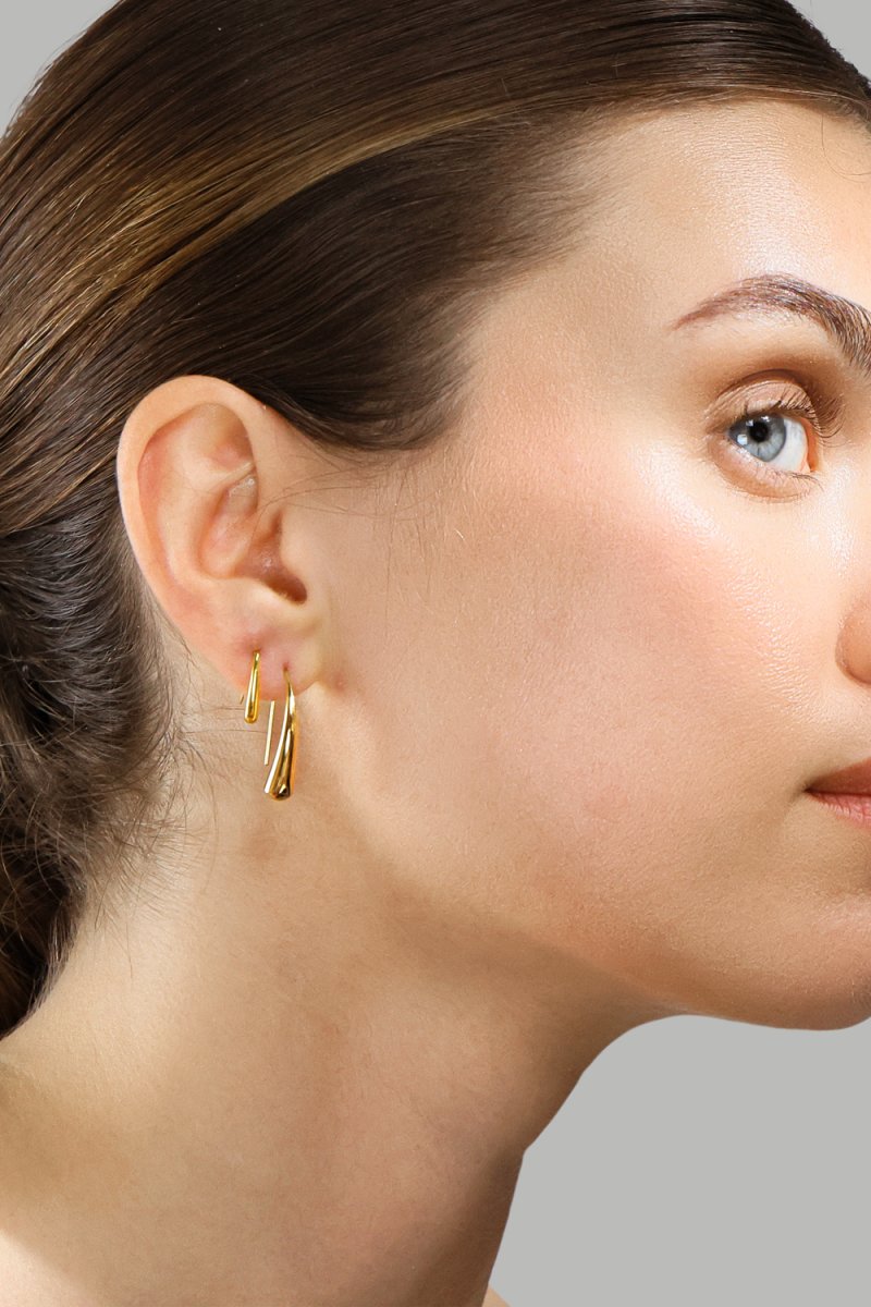Ohrring Golden Drop - 18k Vergoldet