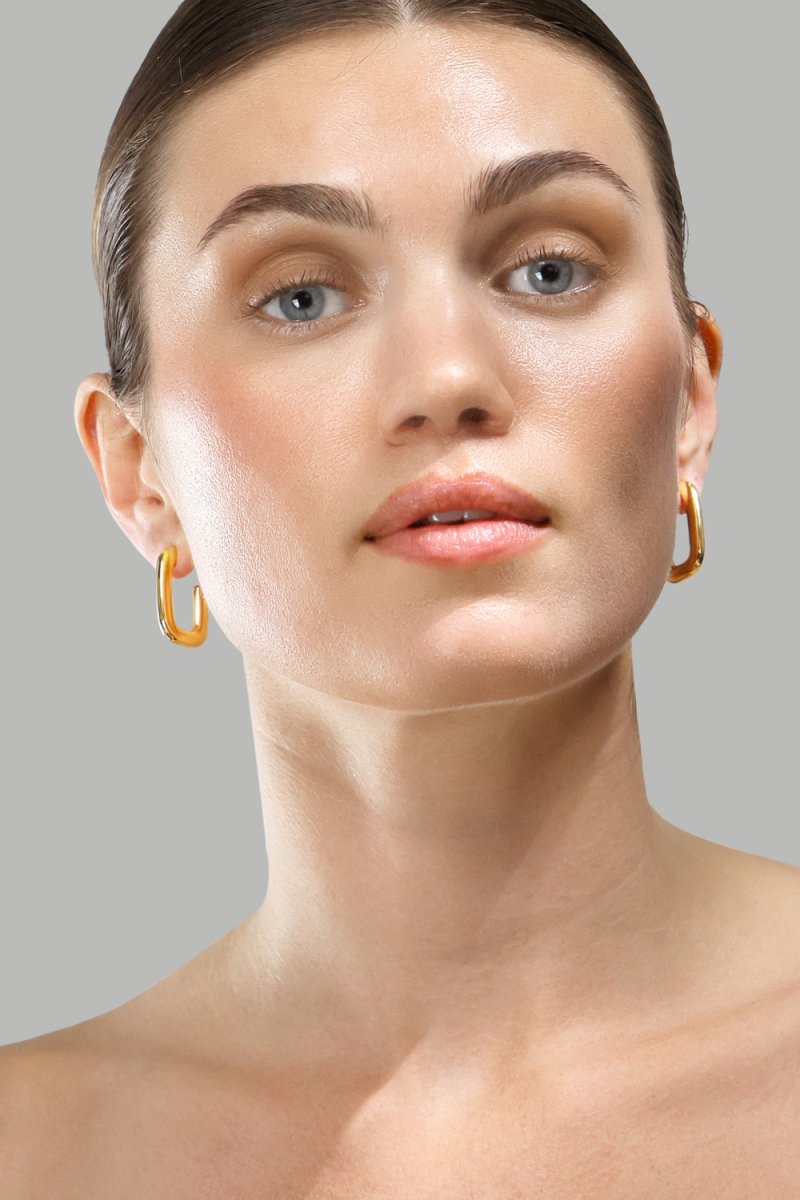Ohrring Golden Flow - 18k Gold Plated