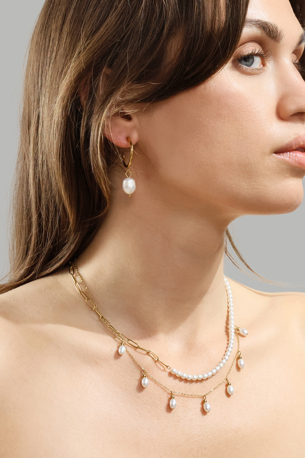 Halskette Pearl Harmony - 18k Vergoldet