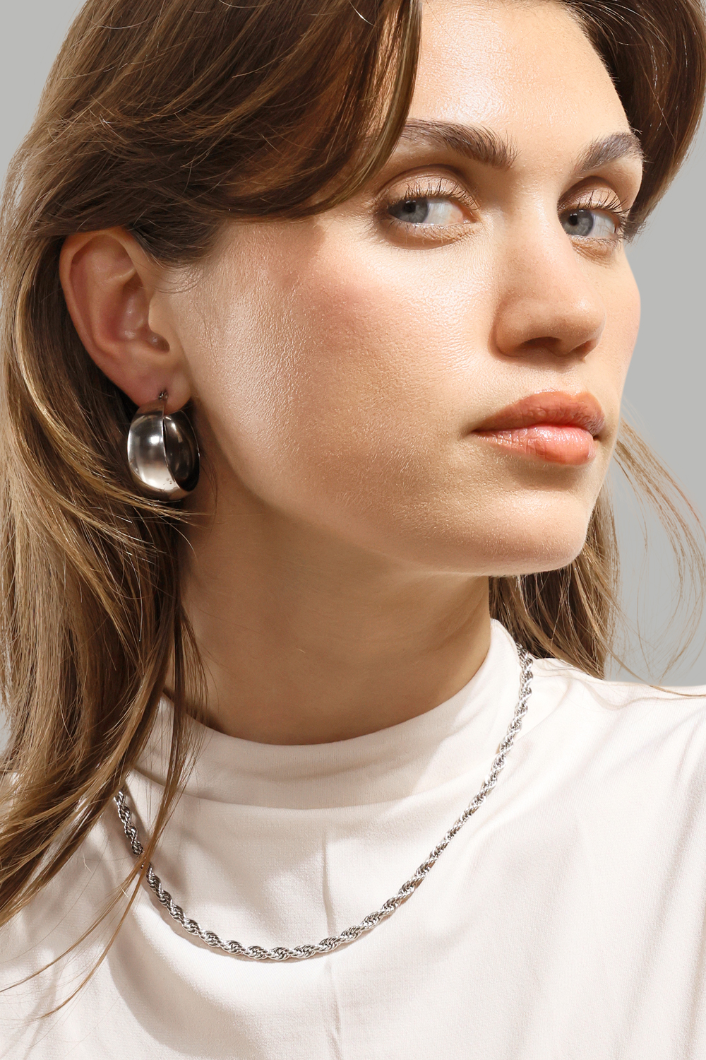 Ring Bold Flow - 18k Versilbert