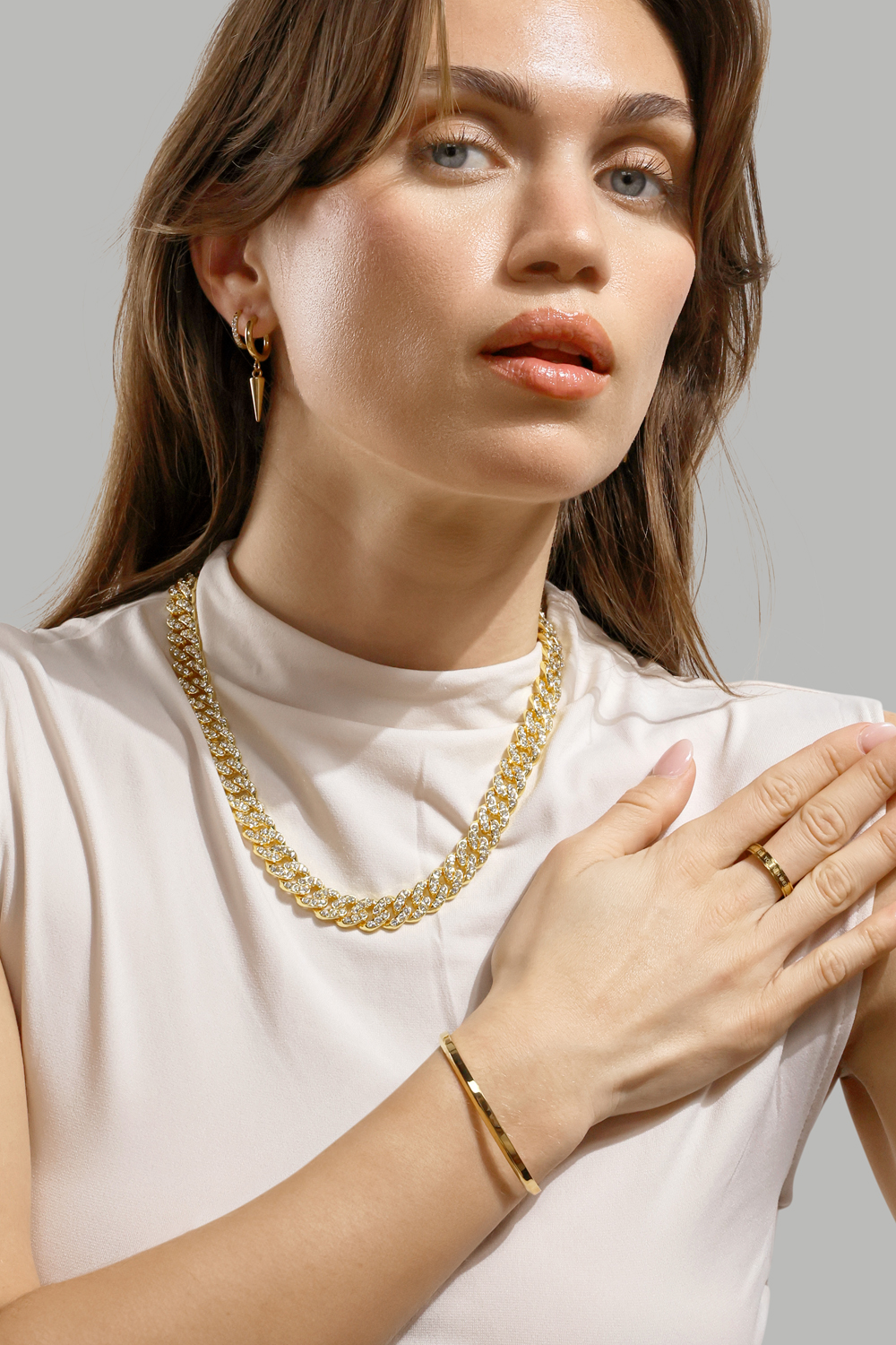 Halskette Royal Frost - 18k Vergoldet