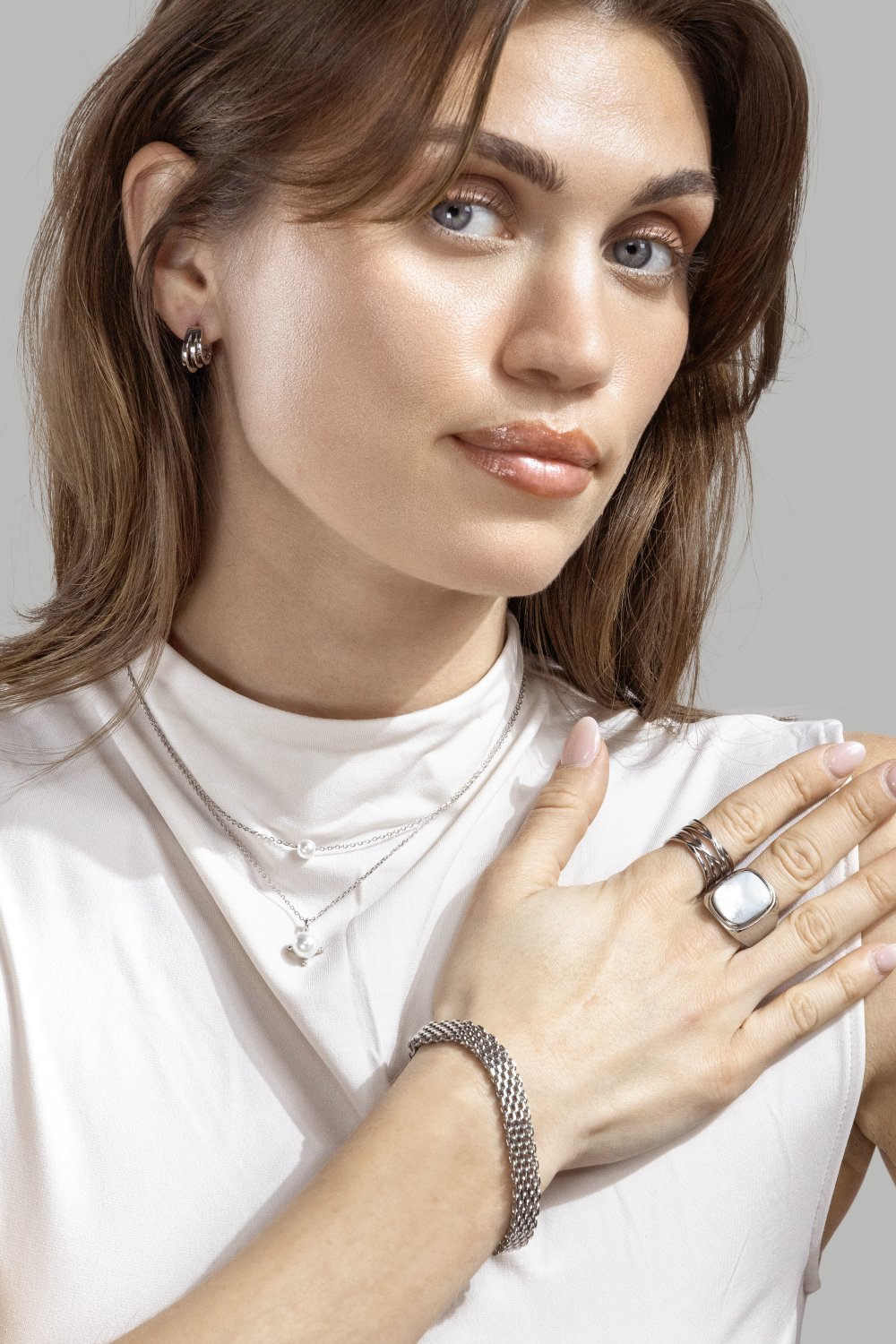 Ring Blanche - Versilbert