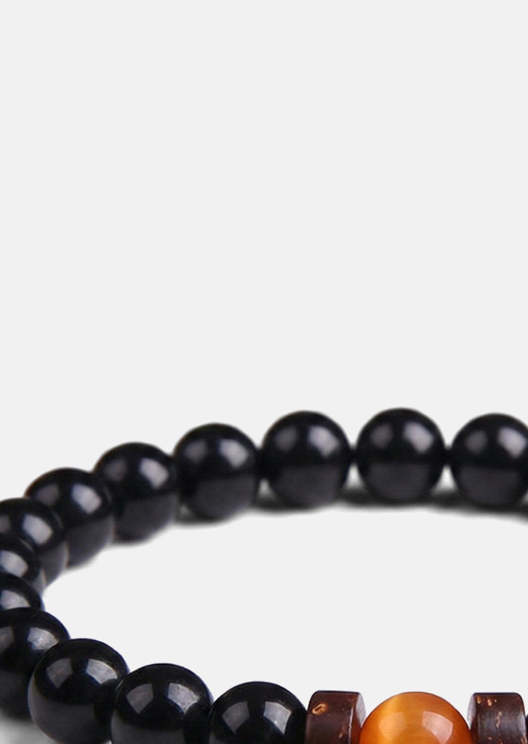Perlenarmband Obsidian Sphere