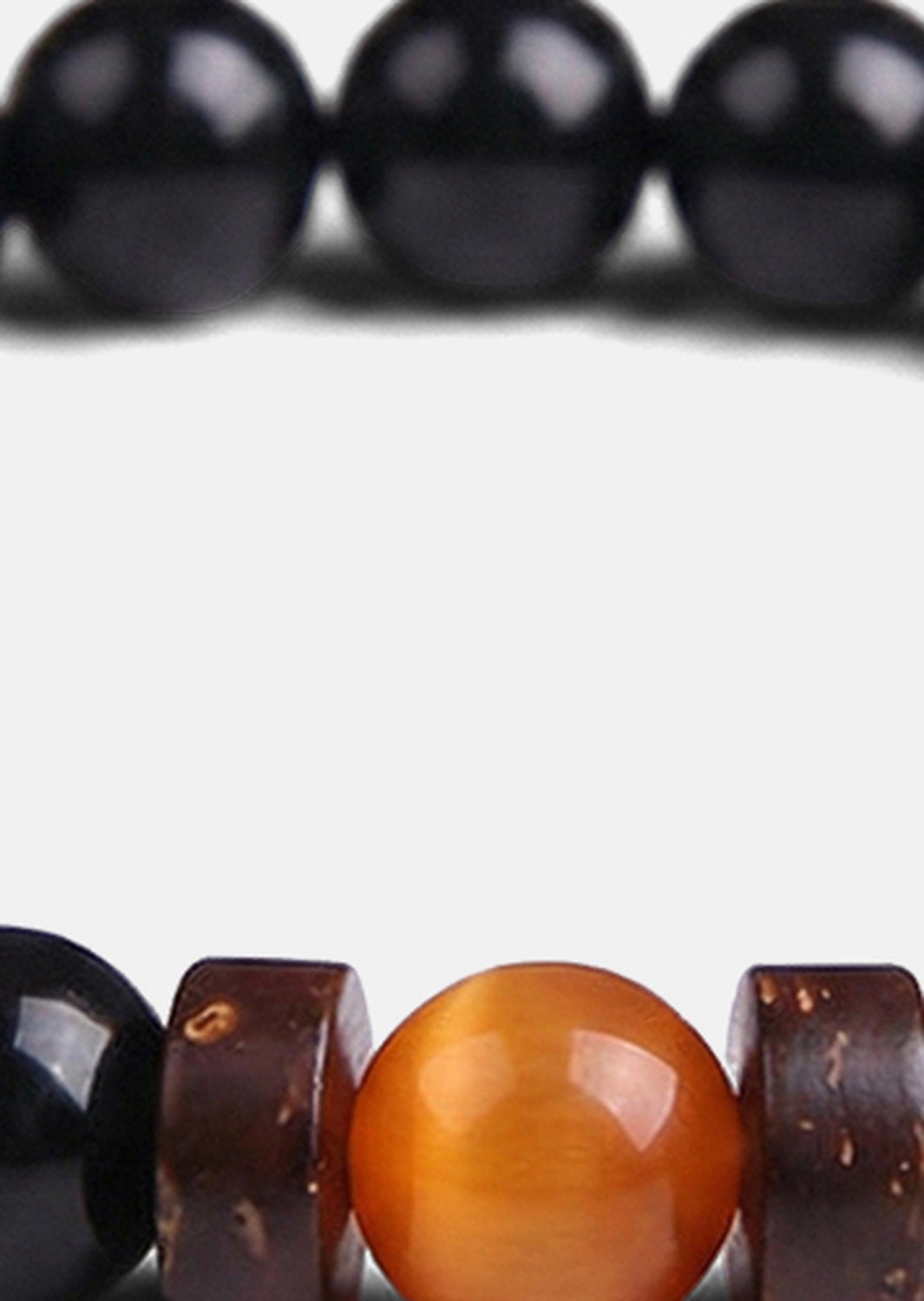 Perlenarmband Obsidian Sphere