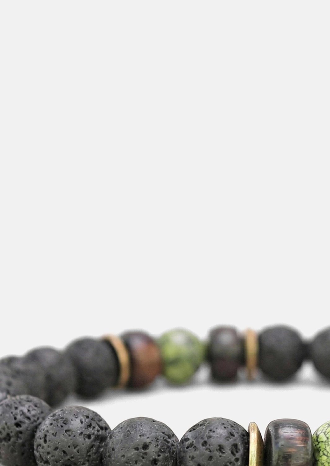 Perlenarmband Obsidian Whirl