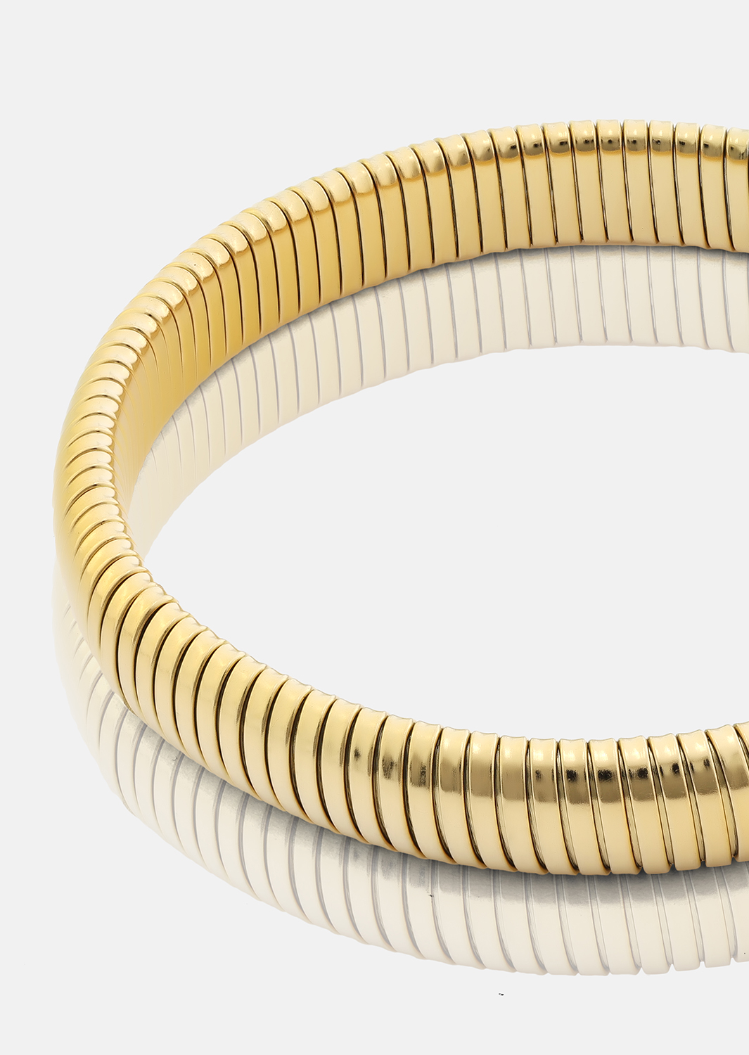 Armband Sculpted Coil - 18k Vergoldet