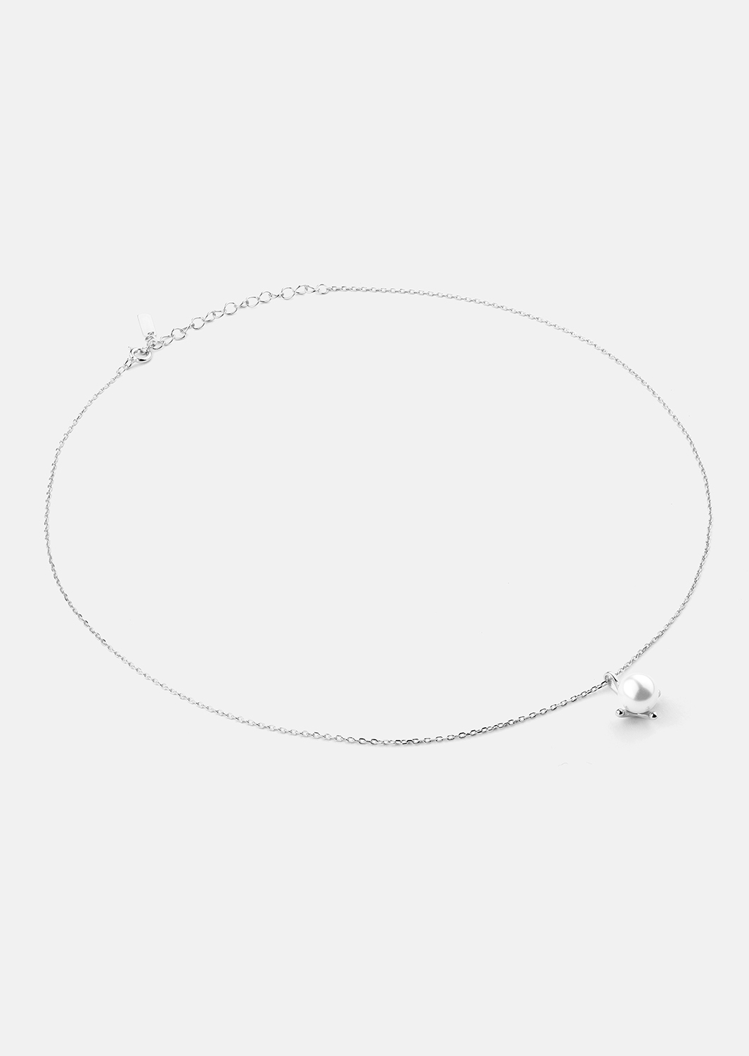 Halskette North Pearl - Versilbert