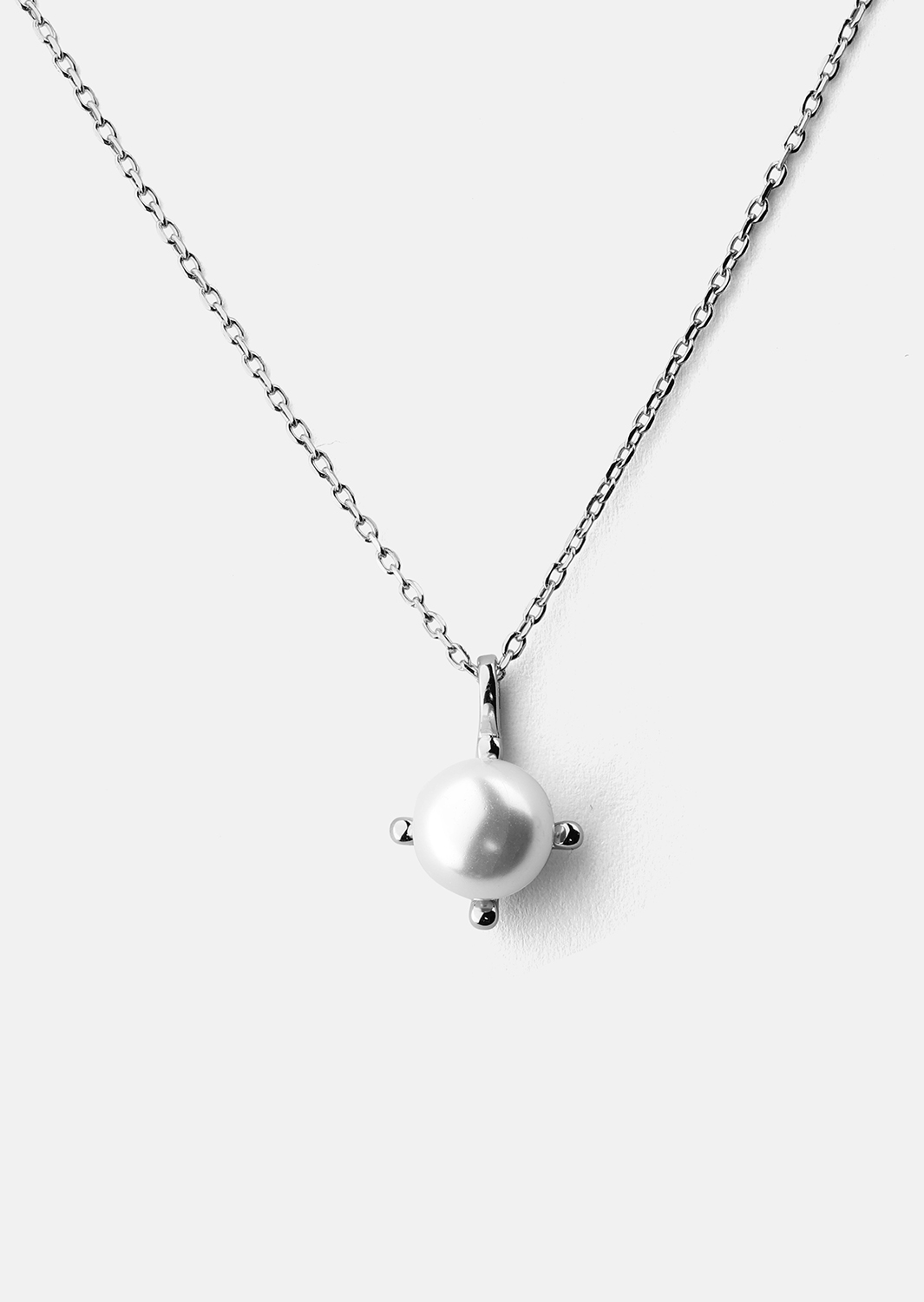 Halskette North Pearl - Versilbert