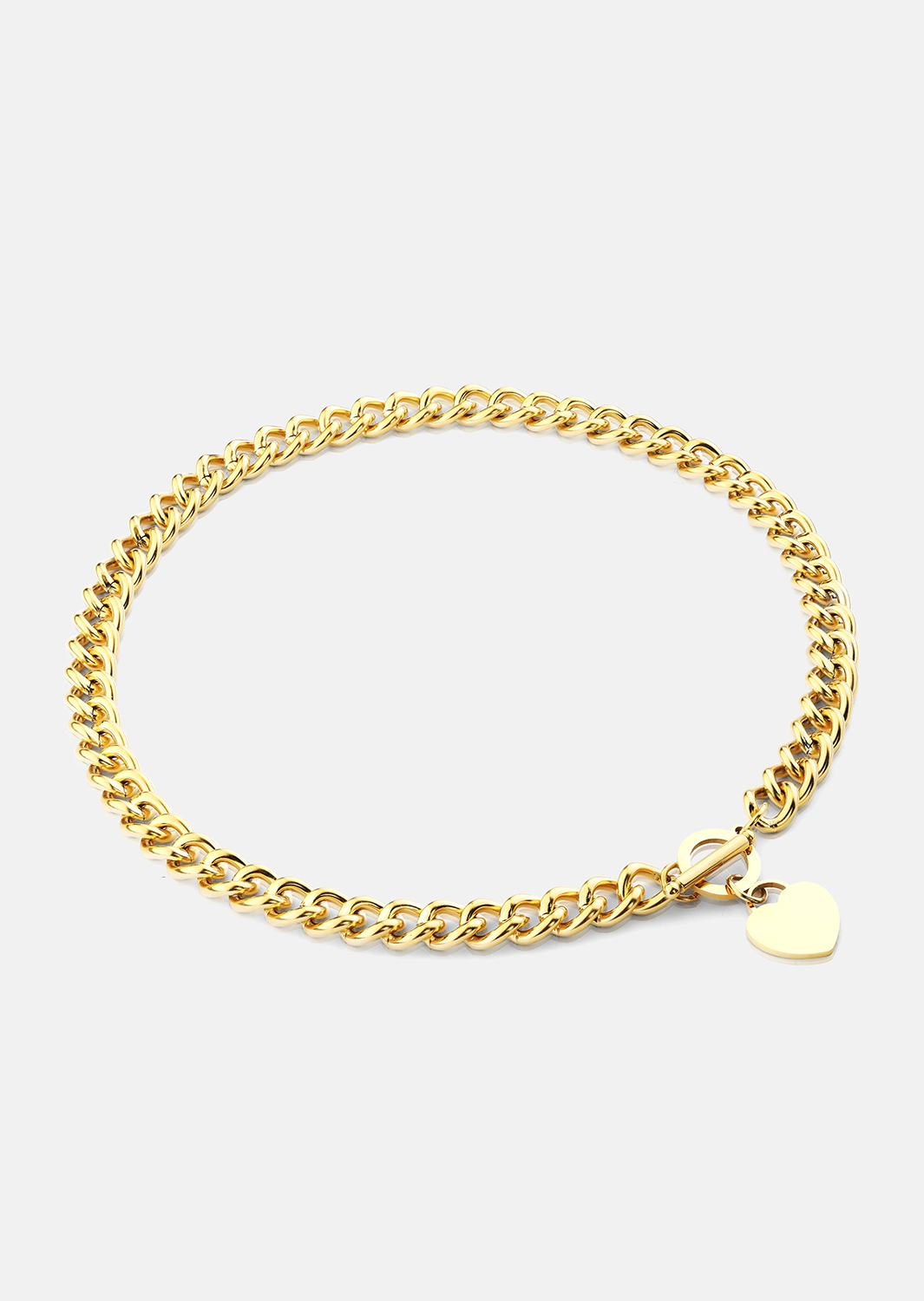 Luxe Circle Charm Necklace - 18k Vergoldet