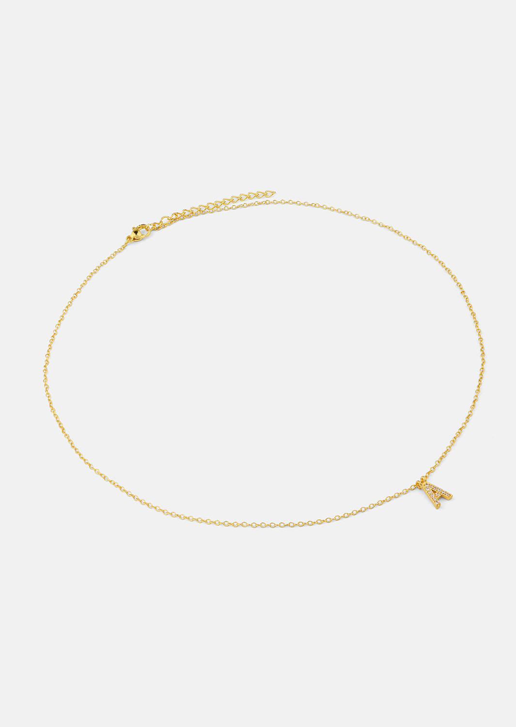 Halskette Initial Letters A-N – 18k Vergoldet