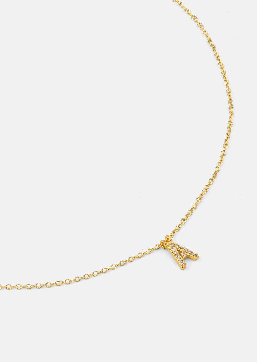 Halskette Initial Letters A-N – 18k Vergoldet