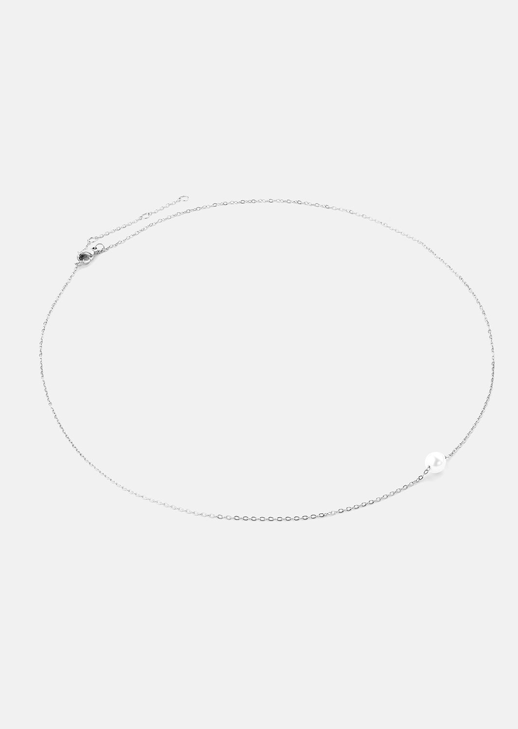 Halskette Mini Pearl - Versilbert