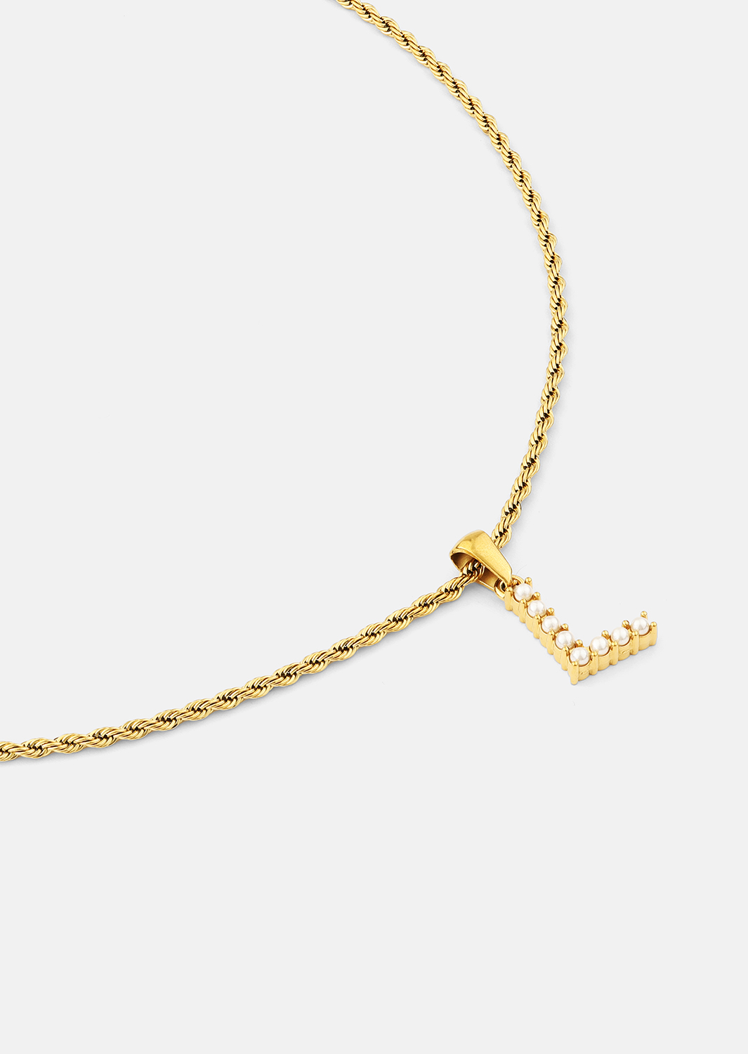 Amulet A-N Halskette – 18k Vergoldet