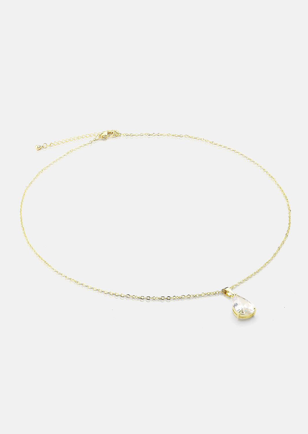 Halskette Luna Teardrop - 18k Vergoldet