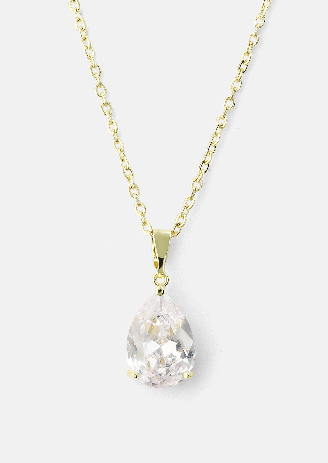 Halskette Luna Teardrop - 18k Vergoldet