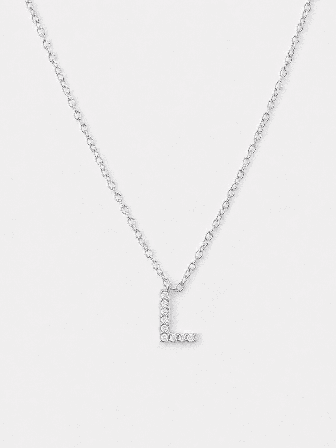Halskette Initial Letters A-N – Versilbert