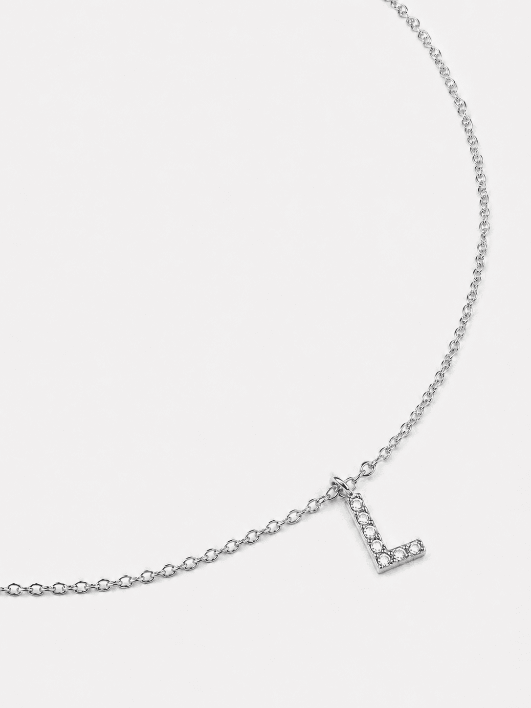 Halskette Initial Letters A-N – Versilbert