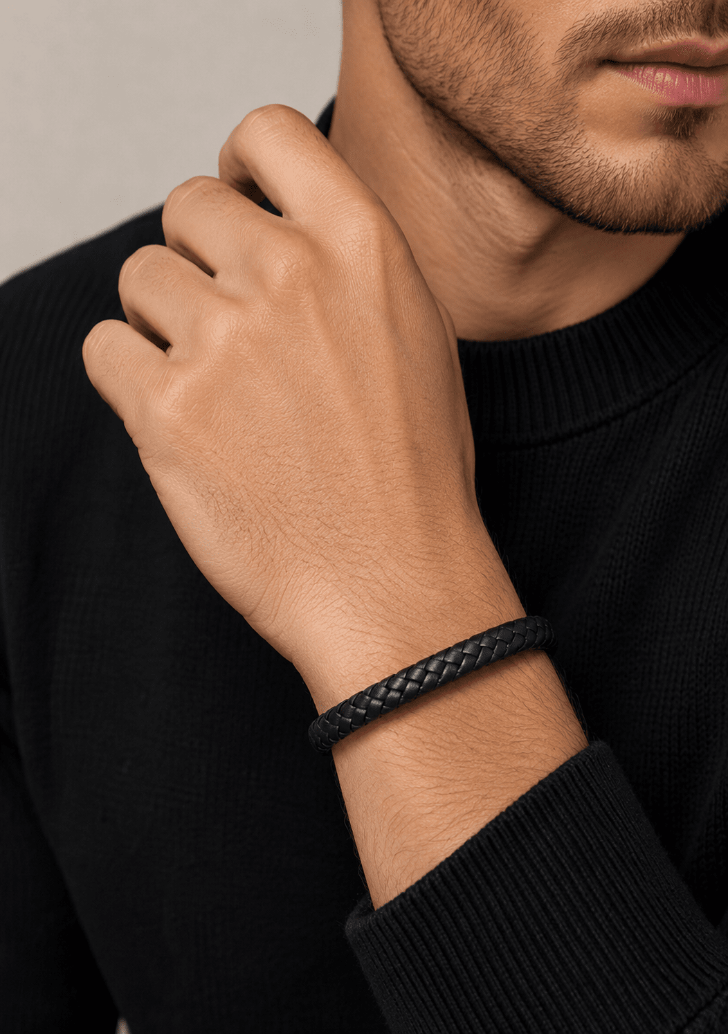 Lederarmband Azure Forge