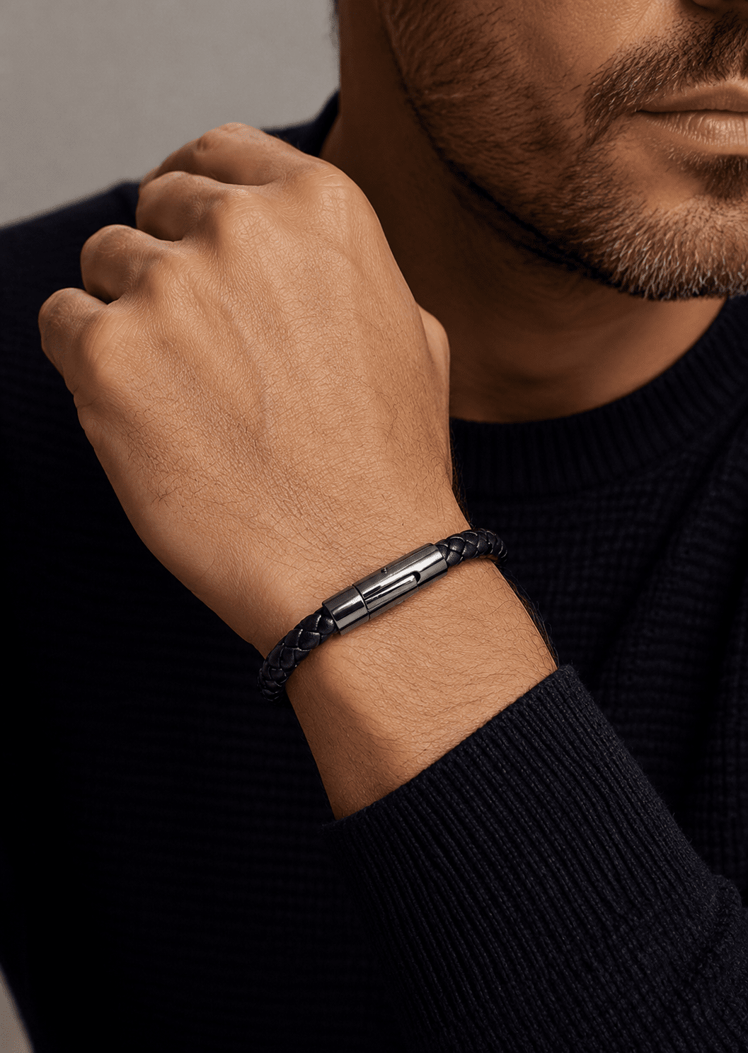 Lederarmband Noble Weave