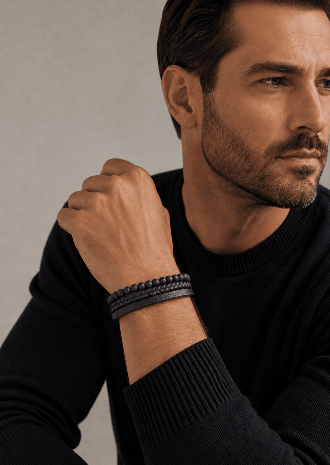 Lederarmband Raven Stride