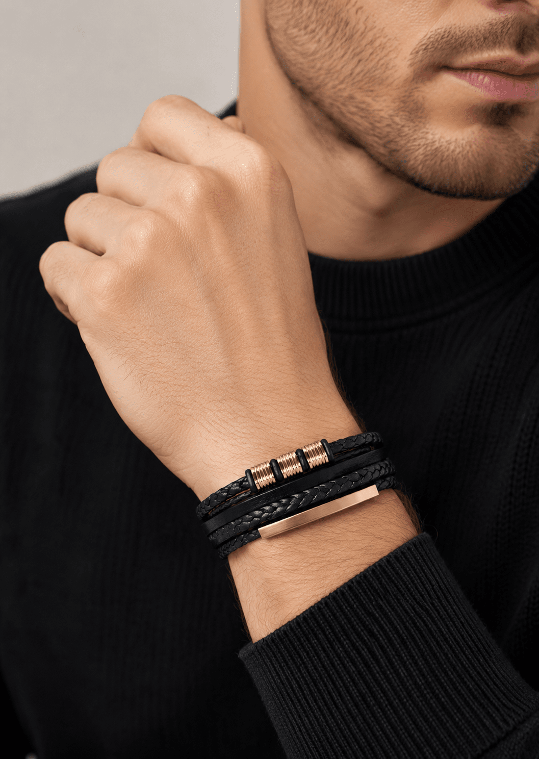 Lederarmband Titan Braids