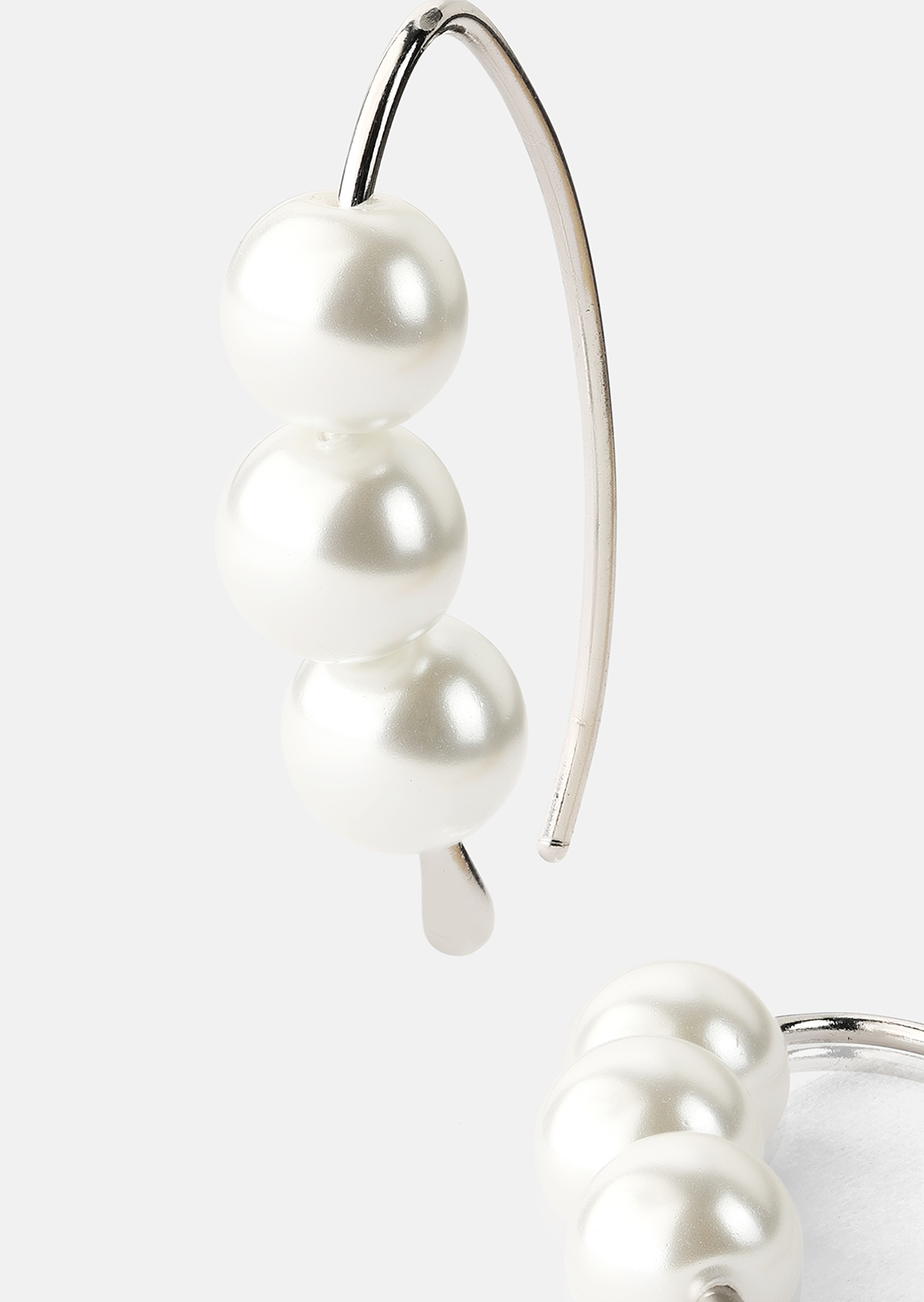 Ohrring Pearl Arc - Versilbert
