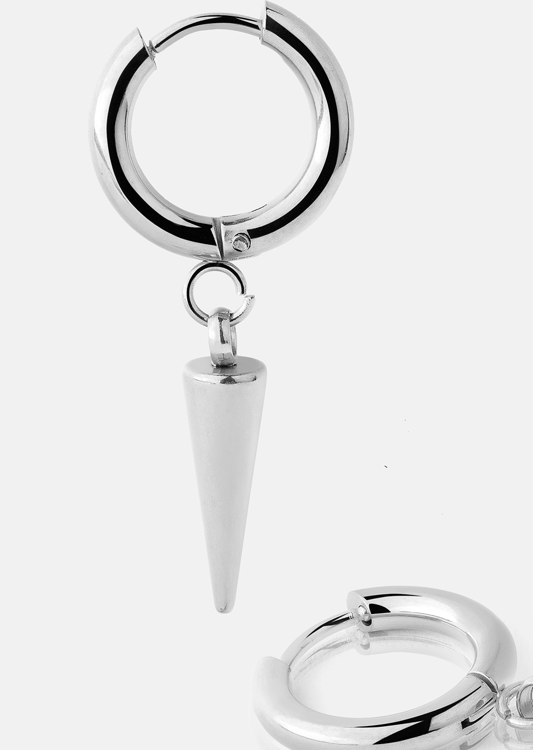 Ohrring Spike – Versilbert