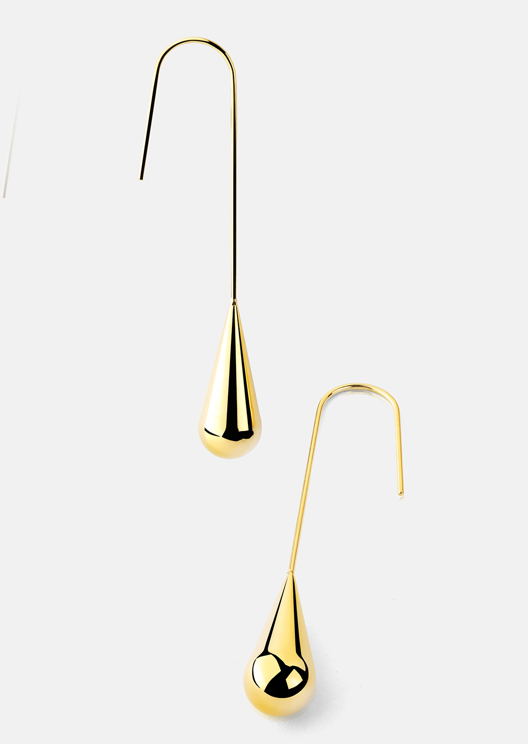 Ohrring Golden Drop Elegance - 18k Vergoldet