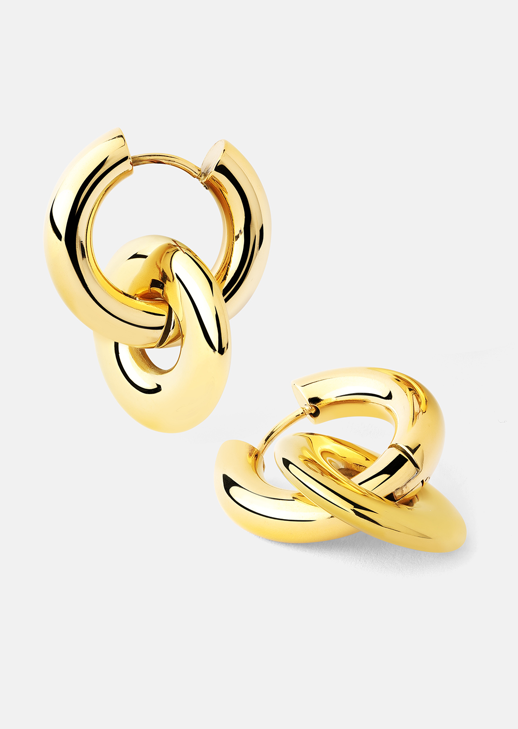 Ohrringe Chunky Link – 18k Vergoldet