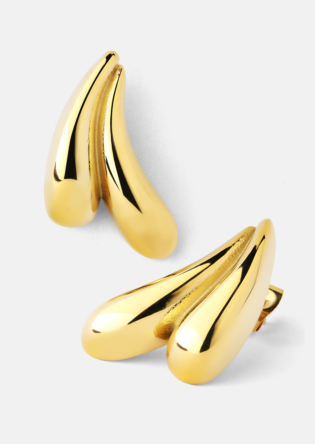 Ohrringe Flow Curve – 18k Vergoldet