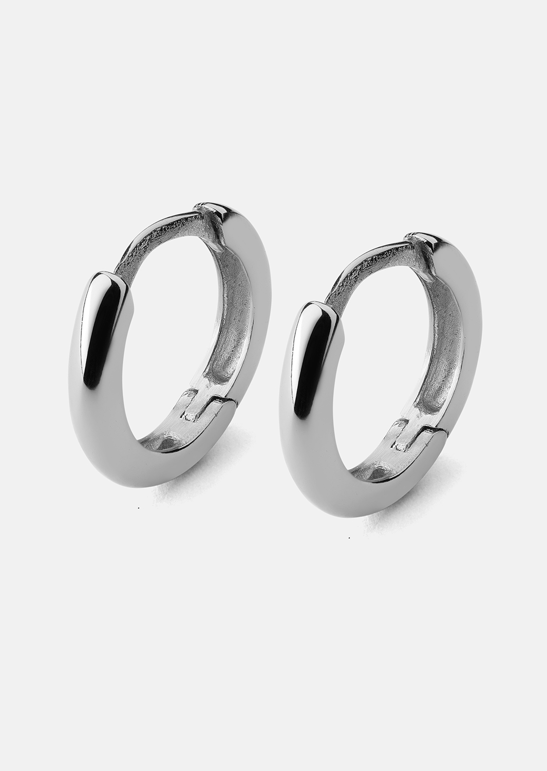 Ohrringe Mini Hoops - Versilbert