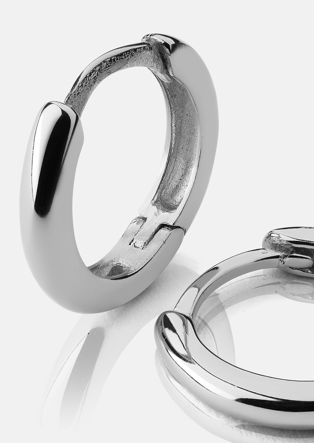 Ohrringe Mini Hoops - Versilbert