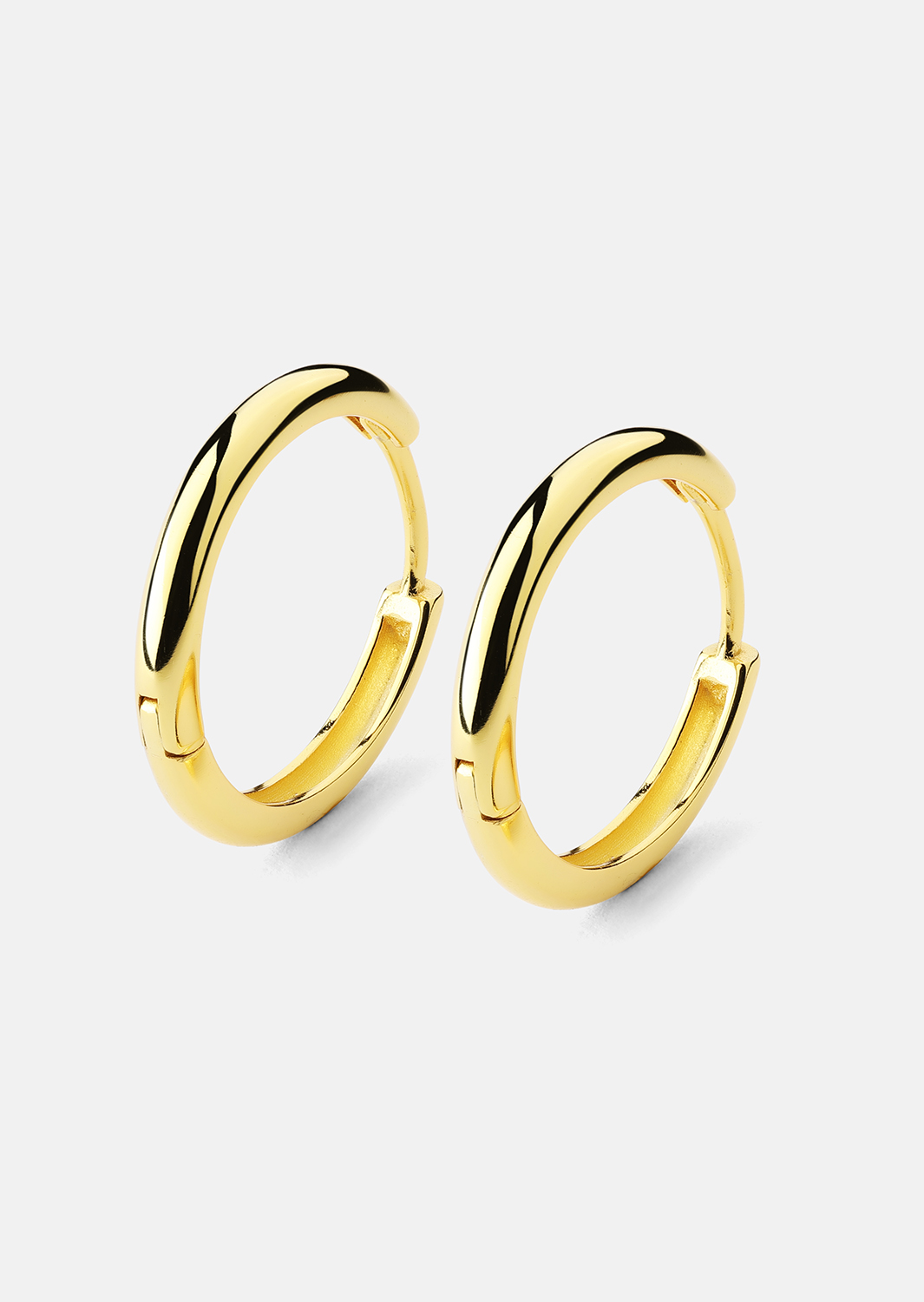 Ohrring Shine Hoops - 18k Vergoldet