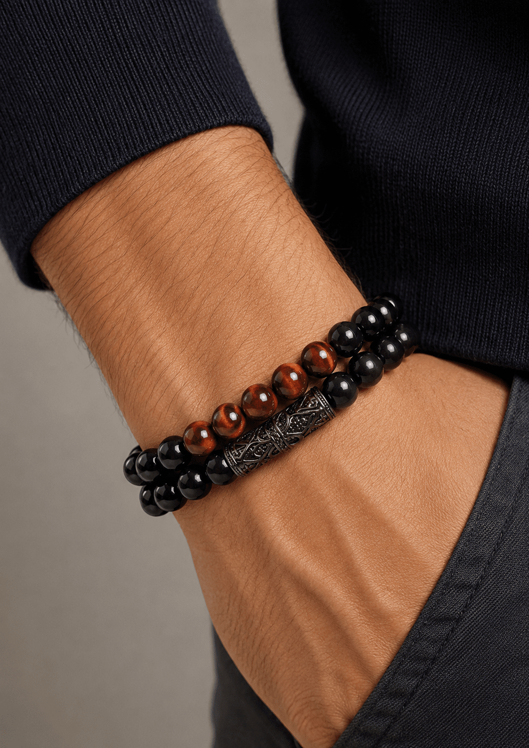 Perlenarmband Ebon Crest