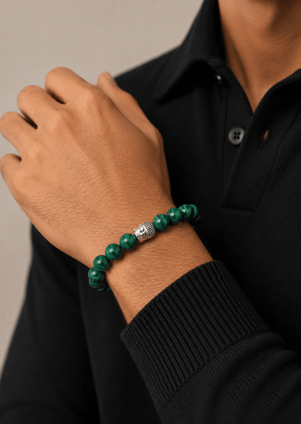 Perlenarmband Emerald Essence