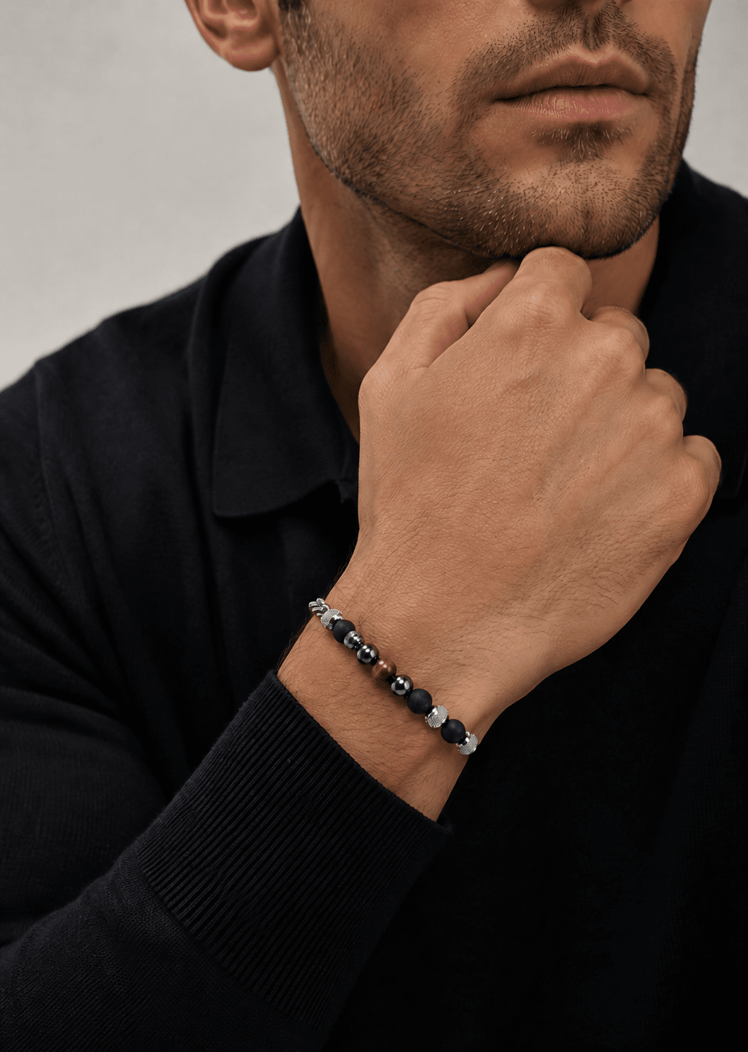 Perlenarmband Levon Flint