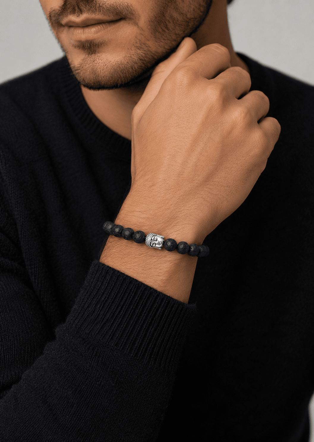 Perlenarmband Obsidian Aura