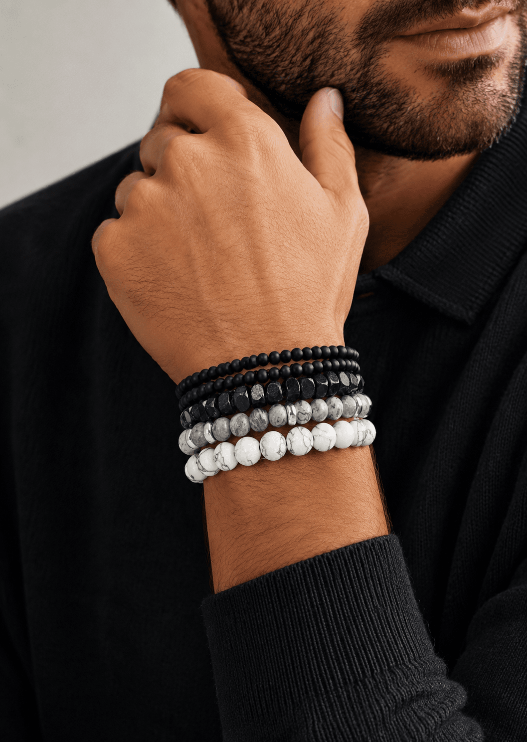 Perlenarmband Obsidian Realm