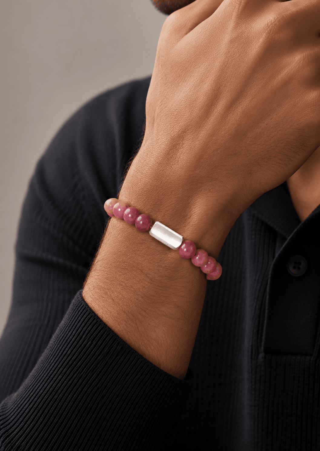 Perlenarmband Rosy Edge