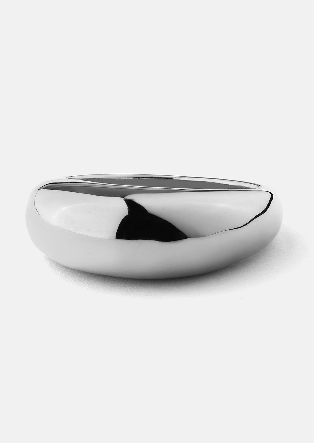 Golden Bold Ring - Versilbert