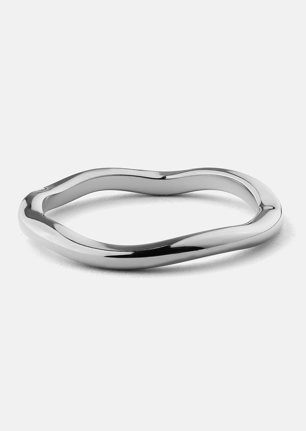 Ring Wave Silver- Versilbert