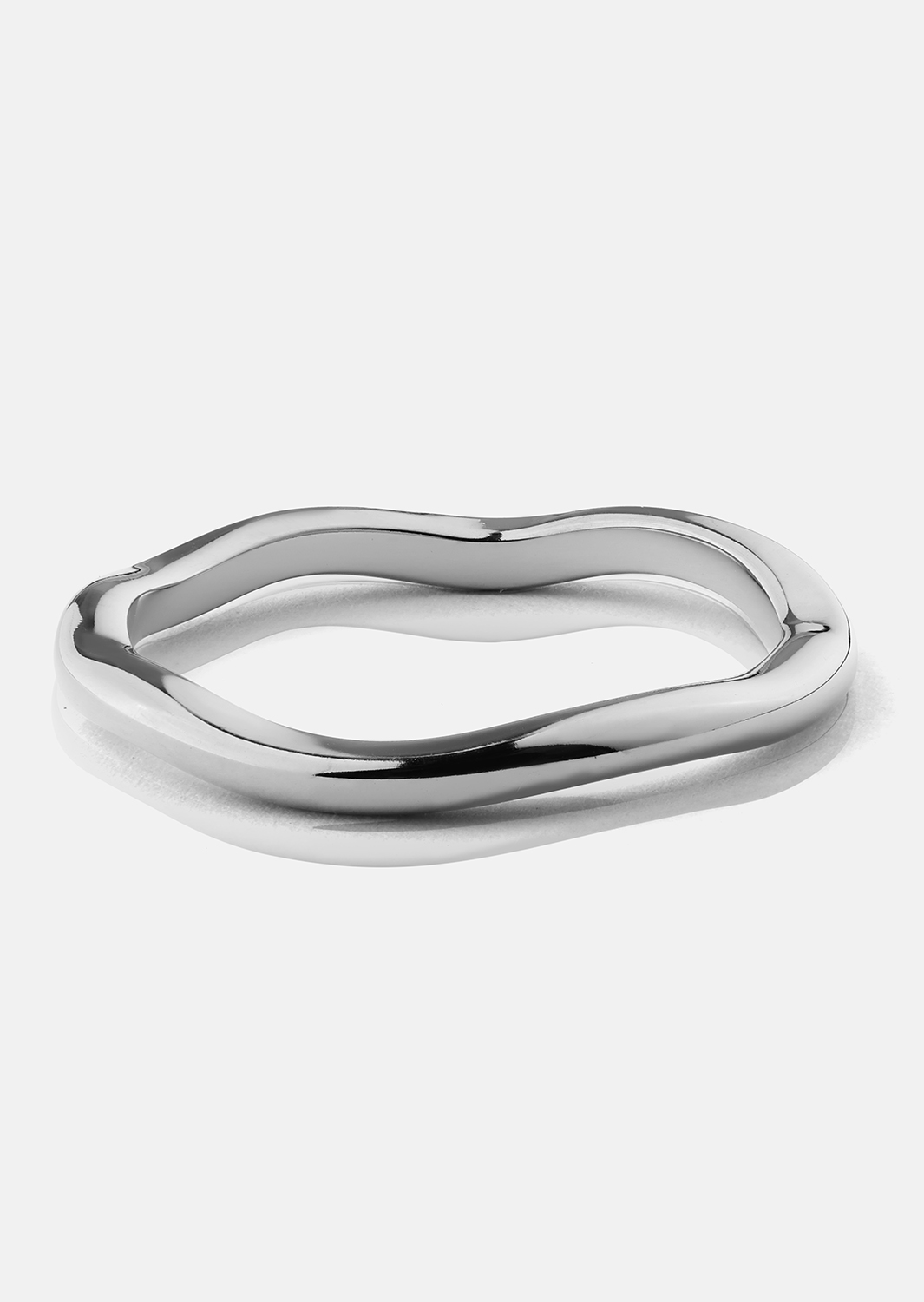Ring Wave Silver- Versilbert