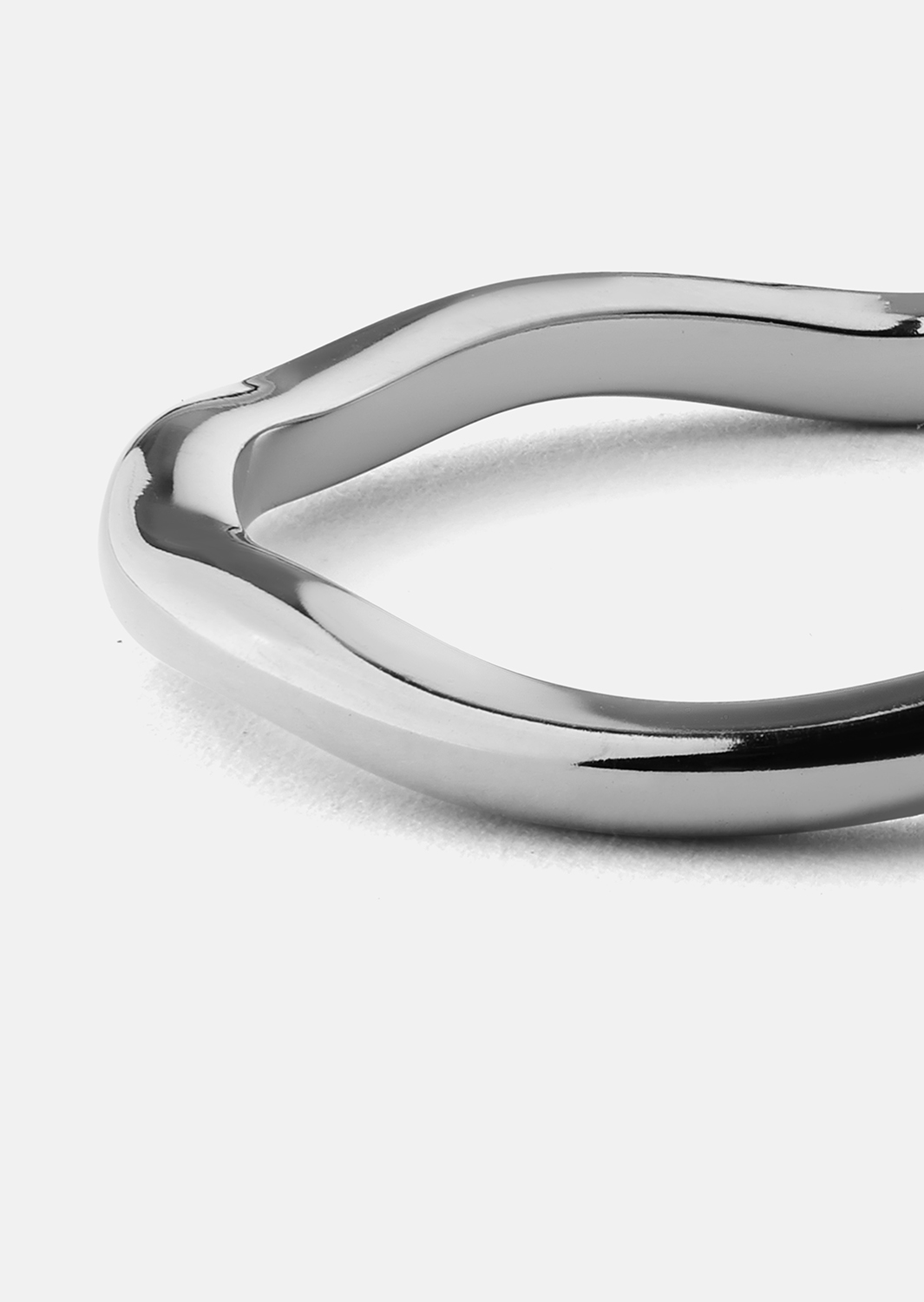 Ring Wave Silver- Versilbert