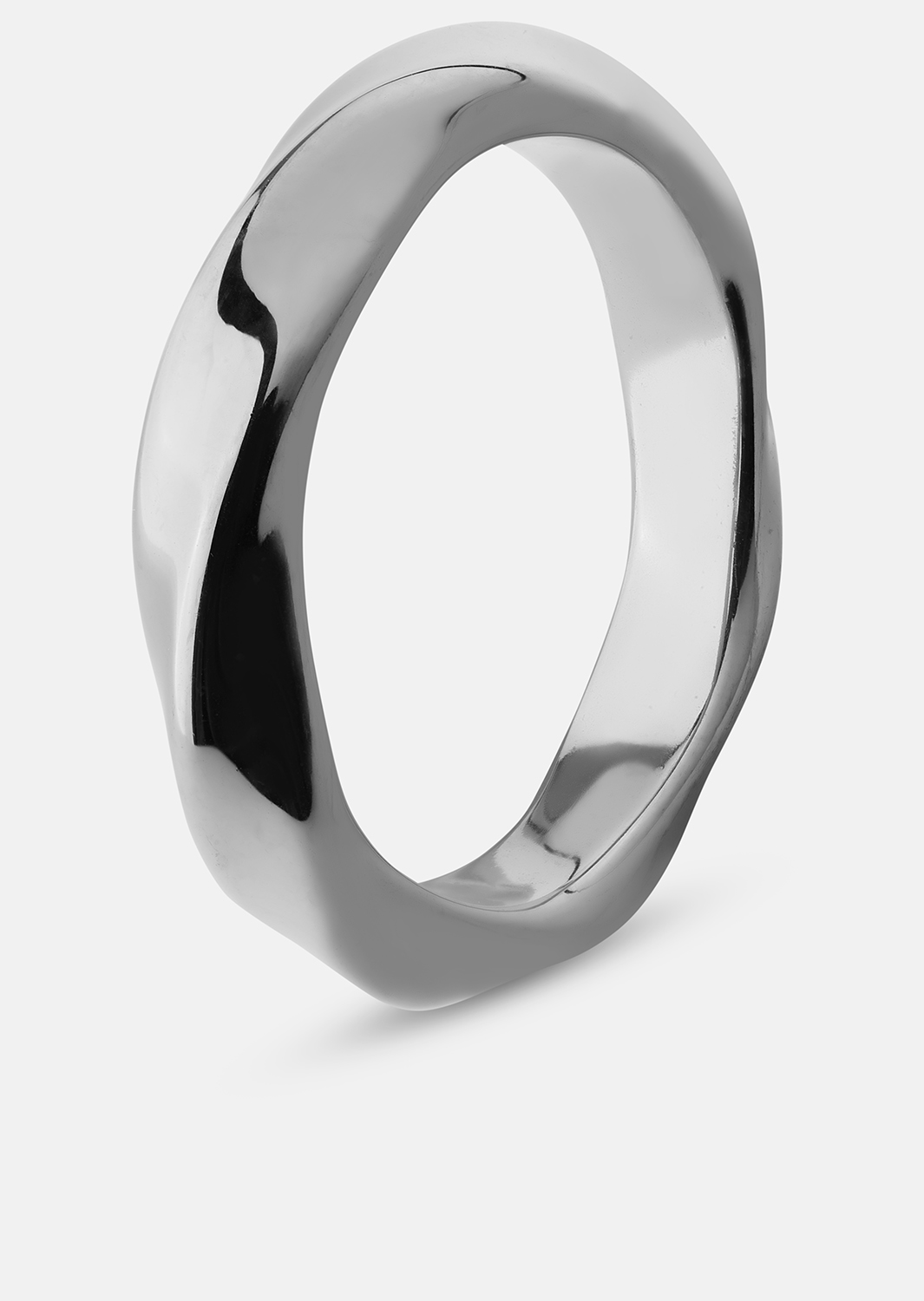 Ring Swirl - Versilbert