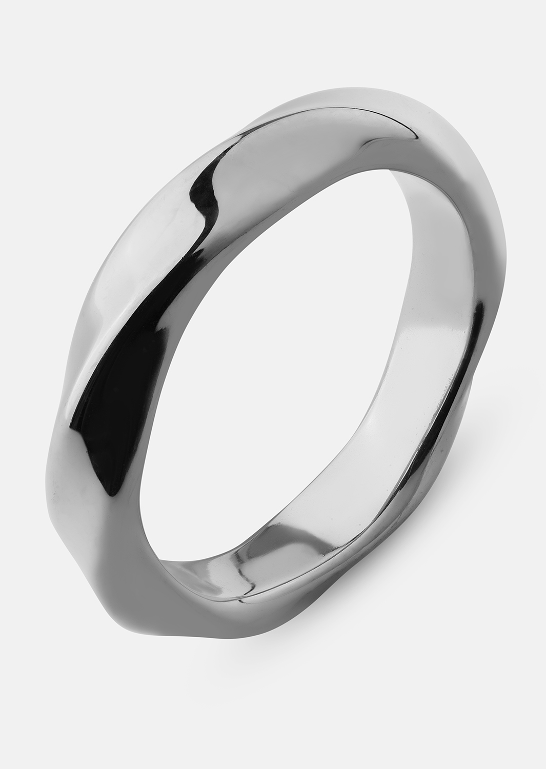 Ring Swirl - Versilbert